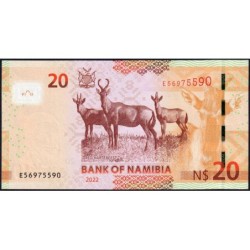 Namibie - Pick 17c - 20 dollars - Série E - 2022 - Etat : NEUF