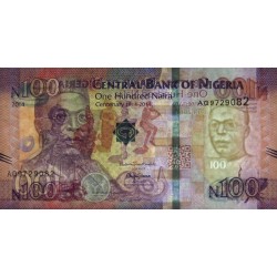 Nigéria - Pick 41a - 100 naira - Série AQ - 2014 - Commémoratif - Etat : NEUF