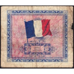 VF 16-02 - 2 francs - Drapeau - 1944 - Série 2 - Etat : B-