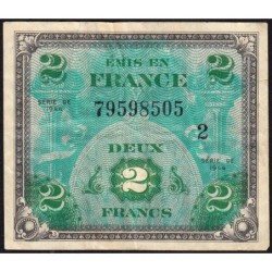 VF 16-02 - 2 francs - Drapeau - 1944 - Série 2 - Etat : TTB-