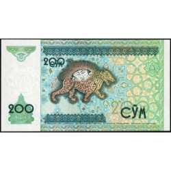 Ouzbékistan - Pick 80 - 200 som - Série BR - 1997 - Etat : NEUF