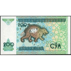 Ouzbékistan - Pick 80 - 200 som - Série CB - 1997 - Etat : NEUF