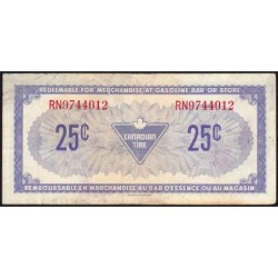 Canadian Tire - S04D - 25 cents - Série RN - 1974 - Etat : TB