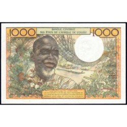 Côte d'Ivoire - Pick 103Aj - 1'000 francs - Série O.109- Sans date (1974) - Etat : SUP+