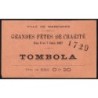 1897 - Marennes - Tombola - Fête de Charité - 0,20 franc - B