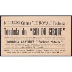 1924 - Toulouse - Cinéma Le Royal - Tombola gratuite - SUP