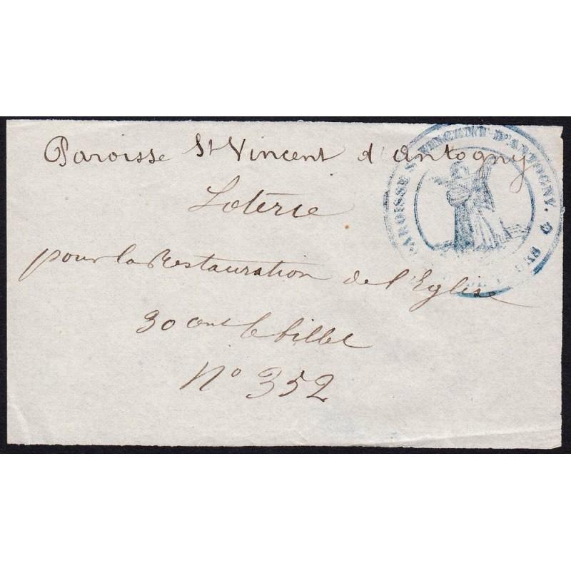 1881 - Antogny-le-Tillac - Restauration de l'Eglise - Loterie - 30 centimes - SUP