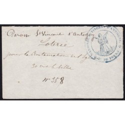 1886 - Antogny-le-Tillac - Restauration de l'Eglise - Loterie - 30 centimes - SUP