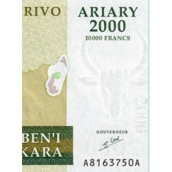 Madagascar - Pick 83 - 2'000 ariary - 10'000 francs - Série A A - 2003 - Etat : NEUF