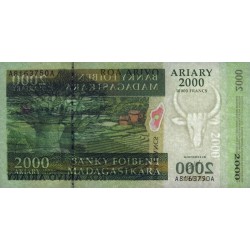 Madagascar - Pick 83 - 2'000 ariary - 10'000 francs - Série A A - 2003 - Etat : NEUF