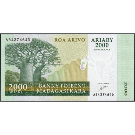 Madagascar - Pick 83 - 2'000 ariary - 10'000 francs - Série A D - 2003 - Etat : NEUF