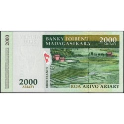 Madagascar - Pick 83 - 2'000 ariary - 10'000 francs - Série A D - 2003 - Etat : NEUF