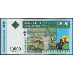 Madagascar - Pick 85 - 10'000 ariary - 50'000 francs - Série A F - 2003 - Etat : pr.NEUF