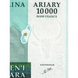 Madagascar - Pick 85 - 10'000 ariary - 50'000 francs - Série A F - 2003 - Etat : pr.NEUF