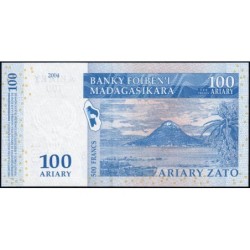 Madagascar - Pick 86b - 100 ariary - 500 francs - Série A S - 2004 (2007) - Etat : NEUF