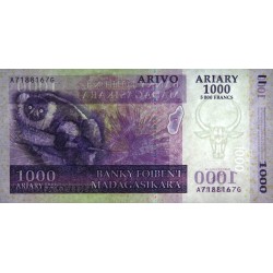 Madagascar - Pick 89a - 1'000 ariary - 5'000 francs - Série A G - 2004 - Etat : NEUF