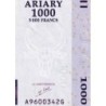 Madagascar - Pick 89a - 1'000 ariary - 5'000 francs - Série A G - 2004 - Etat : TTB+