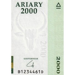 Madagascar - Pick 90b - 2'000 ariary - Série B D - 2008 - Papier -  Etat : SPL+