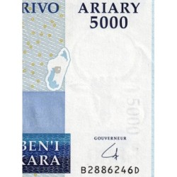 Madagascar - Pick 91b - 5'000 ariary - Série B D - 2009 - Etat : SUP