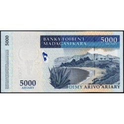 Madagascar - Pick 91b - 5'000 ariary - Série C P - 2009 - Etat : SUP