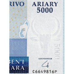 Madagascar - Pick 91b - 5'000 ariary - Série C P - 2009 - Etat : SUP