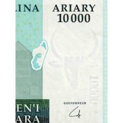 Madagascar - Pick 92b - 10'000 ariary - Série A X - 2009 - Etat : TTB+