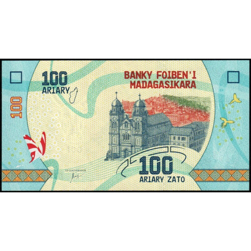 Madagascar - Pick 97a - 100 ariary - Série D - 2017 - Etat : NEUF