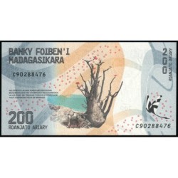 Madagascar - Pick 98a - 200 ariary - Série C - 2017 - Etat : SPL