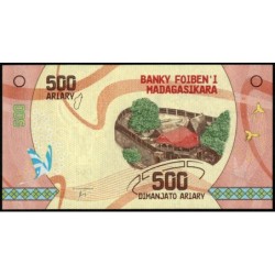 Madagascar - Pick 99a - 500 ariary - Série A - 2017 - Polymère hybride - Etat : NEUF