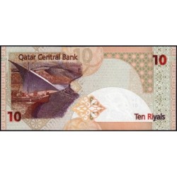 Qatar - Pick 22 - 10 riyal - Série ‭د / 6 - 2003 - Etat : NEUF