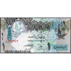 Qatar - Pick 28_1 - 1 riyal - Série ‭و / 158 - 2008 - Etat : NEUF