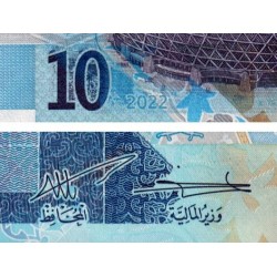 Qatar - Pick 34b - 10 riyals - Série ‭ھ / 114 - 2022 - Etat : NEUF