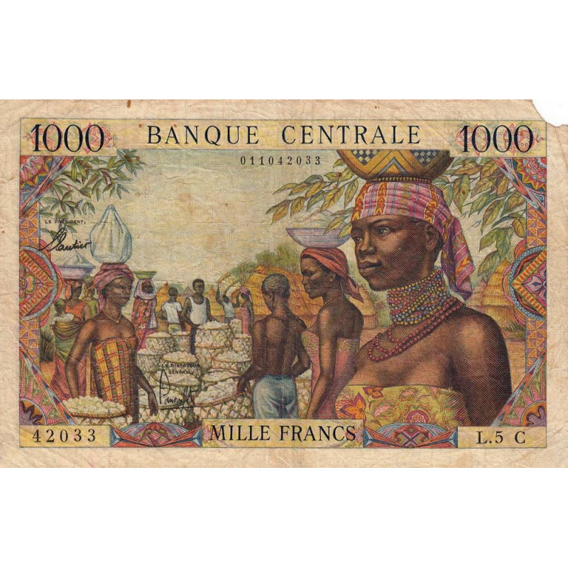 Billet De Banque Congo Brazzaville - Afrique Equatoriale - 1000 Francs ...