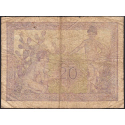 Algérie - Pick 92b - 20 francs - Série K.1125 - 29/11/1944 - Etat : B+