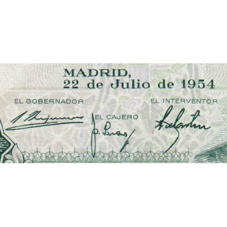 Billet de banque Espagne - 5 pesetas - 1954