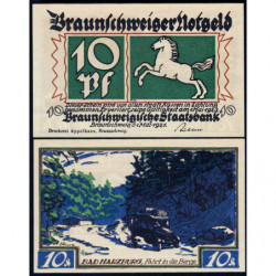 Allemagne - Notgeld - Braunschweig - 10 pfennig - Série 3 - Réf. a - 01/05/1921 - Etat : SPL