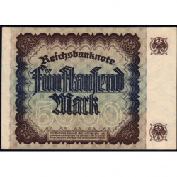 Allemagne - Pick 81a_1 - 5'000 mark - 02/12/1922 - Imp. PG - Série T - Etat : TTB