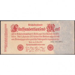 Allemagne - Pick 92_2 - 500'000 mark - 25/07/1923 - Série 32 G - Etat : SUP