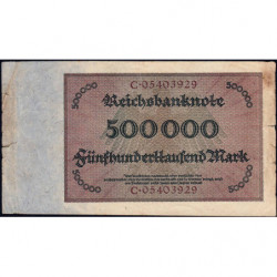 Allemagne - Pick 88a - 500'000 mark - 01/05/1923 - Série C - Etat : TB-