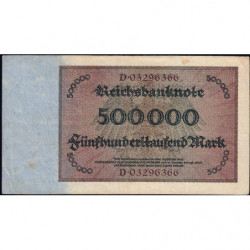 Allemagne - Pick 88a - 500'000 mark - 01/05/1923 - Série D - Etat : TTB-