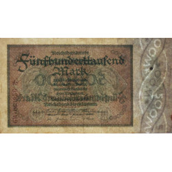 Allemagne - Pick 88b_4 - 500'000 mark - 01/05/1923 - Série 6 W - Etat : TTB