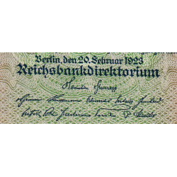 Allemagne - Pick 85c - 20'000 mark - 20/02/1923 - Série RP - Etat : NEUF