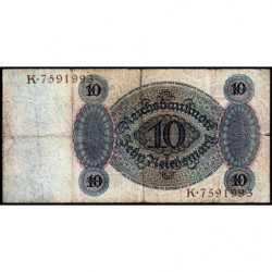 Allemagne - Pick 175 - 10 reichsmark - 11/10/1924 - Lettre G - Série K - Etat : TB