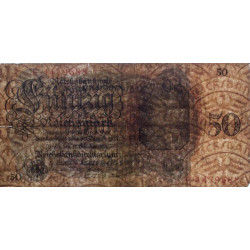 Allemagne - Pick 177 - 50 reichsmark - 11/10/1924 - Lettre X - Série F - Etat : TB