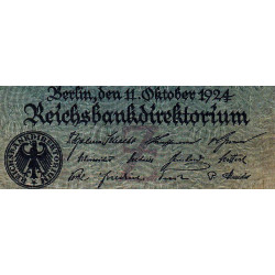 Allemagne - Pick 178 - 100 reichsmark - 11/10/1924 - Lettre Z - Série C - Etat : TB