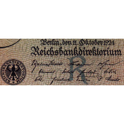 Allemagne - Pick 179 - 1'000 reichsmark - 11/10/1924 - Lettre R - Série A - Etat : TB-