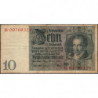 Allemagne - Pick 180b - 10 reichsmark - 22/01/1929 - Sans lettre - Série B - Etat : TB