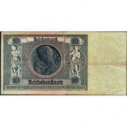 Allemagne - Pick 180b - 10 reichsmark - 22/01/1929 - Sans lettre - Série D - Etat : TB+