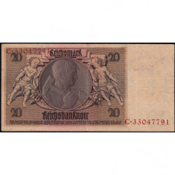 Allemagne - Pick 181a - 20 reichsmark - 22/01/1929 - Lettre B - Série C - Etat : TTB