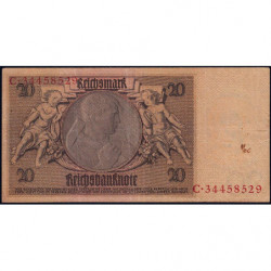 Allemagne - Pick 181a - 20 reichsmark - 22/01/1929 - Lettre B - Série C - Etat : TTB